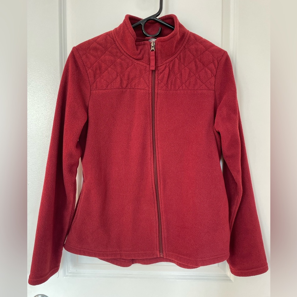 Red Zip-Up Fleece (M)